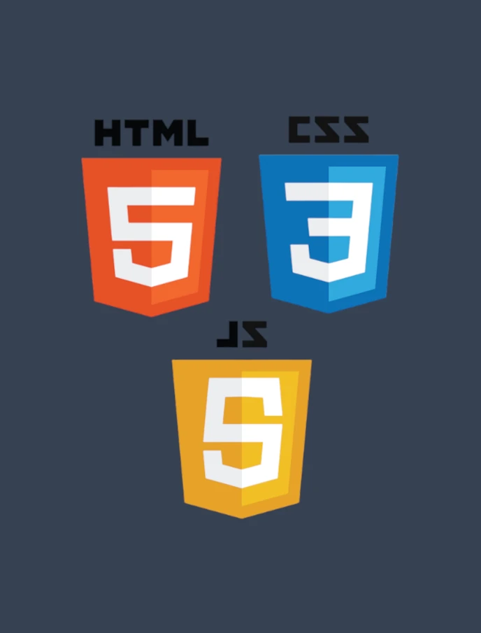 html, css, and javascript logos